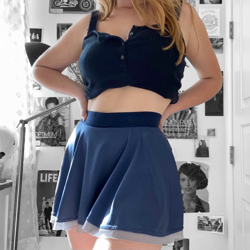 REEBOK- cute blue tennis skirt (with shorts!)